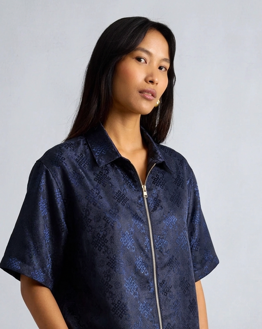 Endless Knot Zip Shirt | Unisex Oversized Shirt