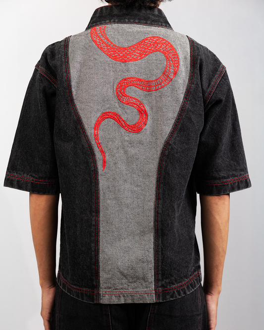 Black year of snake Jacket